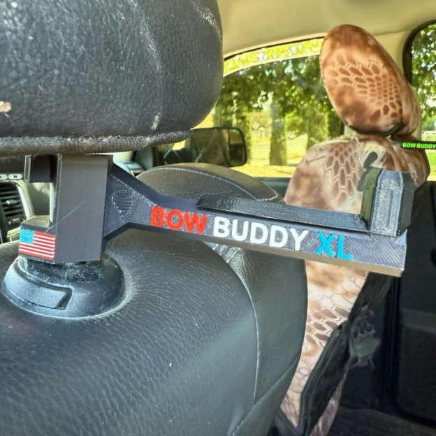 Twist-On 2.0 “XL” Bow Buddy – Nearly Universal Bow Hanger for Trucks & SUVs - Printed from ASA will not melt/warp– Spacer Ring Included | 20% Stronger | Quick No-Tool Install