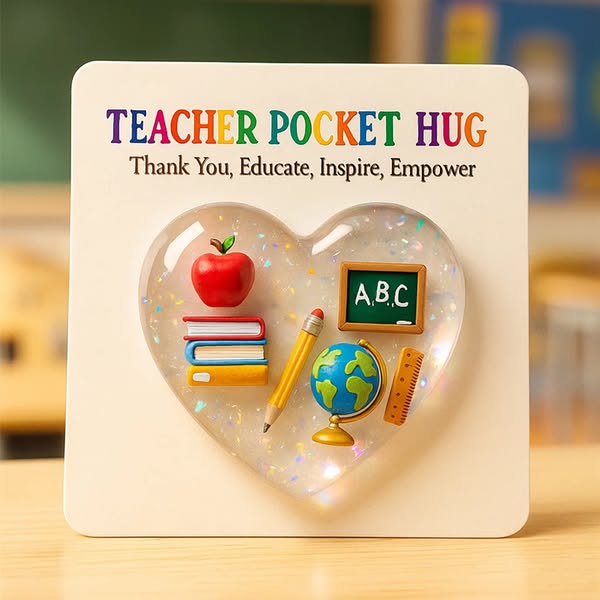Teacher Pocket Hug Keepsake: A Tiny, Heartfelt Thank You for Your Favorite Educator 🎒💝