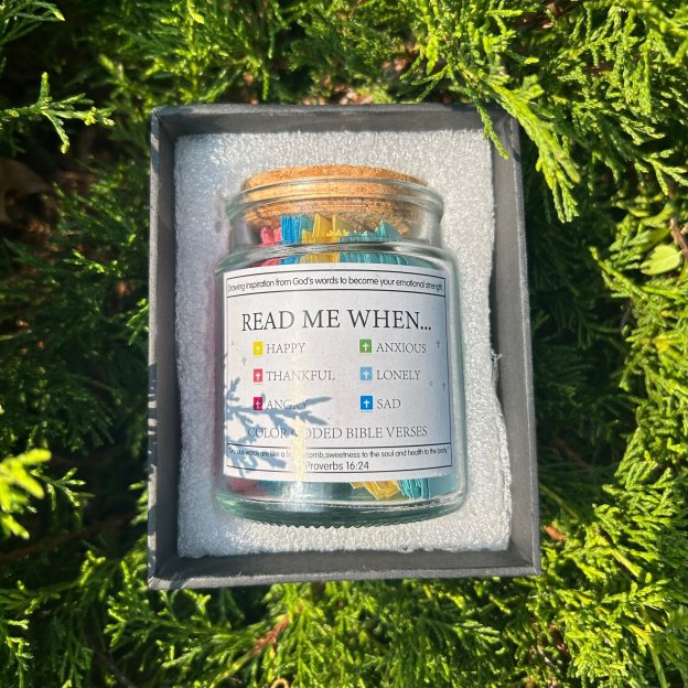 🔥HOT SALE - 49% OFF🔥 - ✝️Handmade Wooden Bible Verses Box - Daily Bible Verses (🎁 A Reminder of God's Words💖)