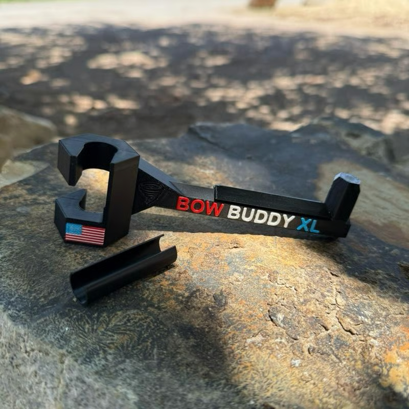 Twist-On 2.0 “XL” Bow Buddy – Nearly Universal Bow Hanger for Trucks & SUVs - Printed from ASA will not melt/warp– Spacer Ring Included | 20% Stronger | Quick No-Tool Install