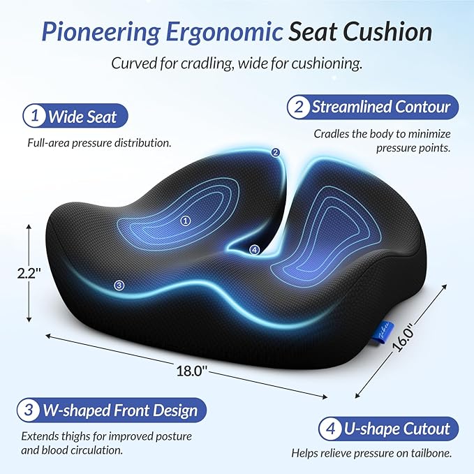 🎁LAST DAY 49％ OFF🎁Ergonomic Memory Foam Seat Cushion