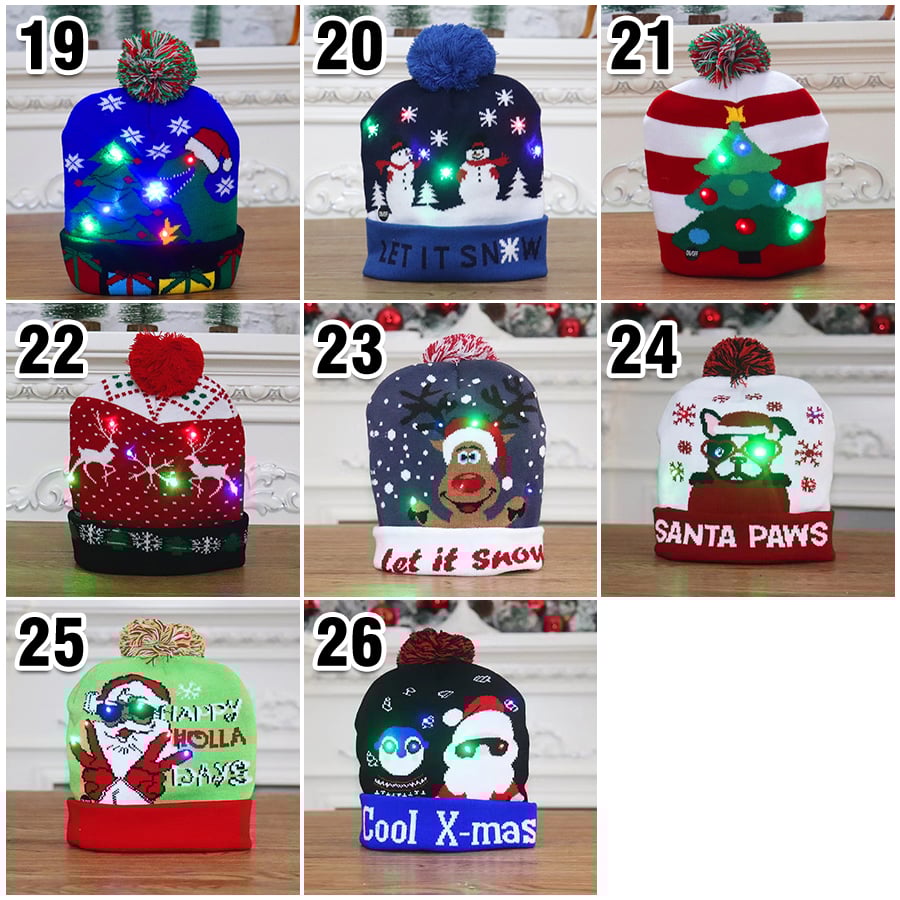 🎄Christmas LED Light Knitted Beanies