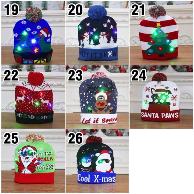 🎄Christmas LED Light Knitted Beanies