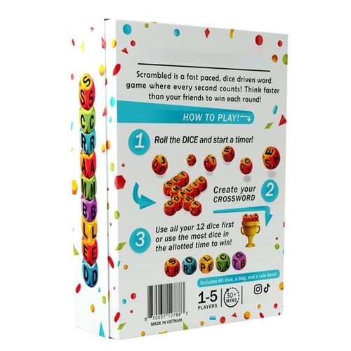 🔥🎲Dice Word Game Brain Exercise Game | ✨Perfect for Parties and Family Game Nights