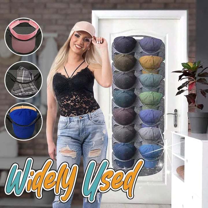 Hanging Multi-Pocket Hat Organizer Holder