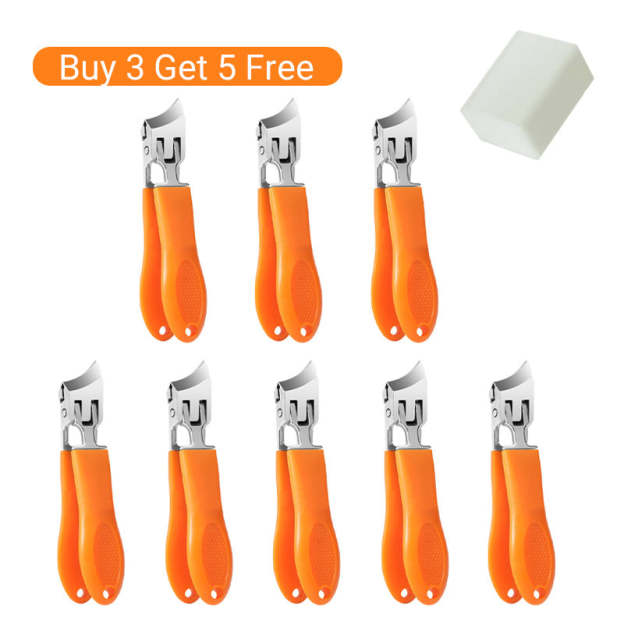 Wide Jaw Splash-proof Angled Nail Clippers