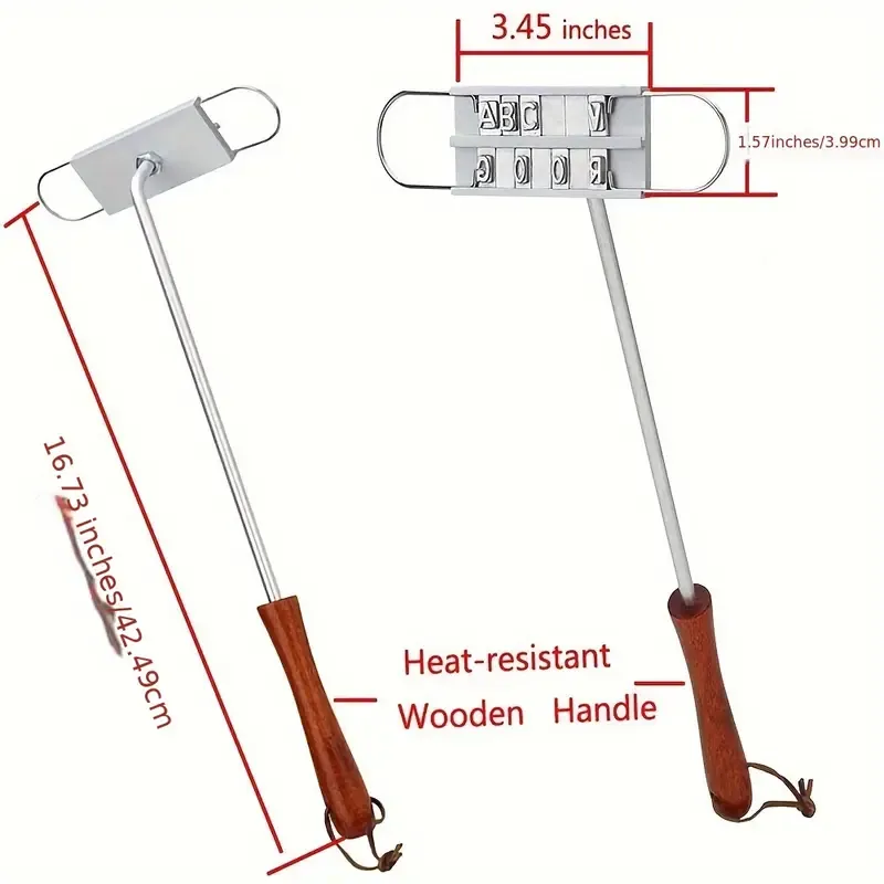 DIY Self Custom Meat Branding Iron for BBQ Food, Self Custom branding iron, Self Personalized Branding Iron for Steak, Branding Iron Stamp.