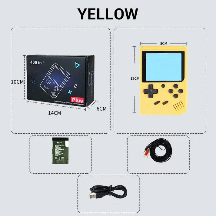 Rechargeable Mini Game Console - Over 400 Classic Games!