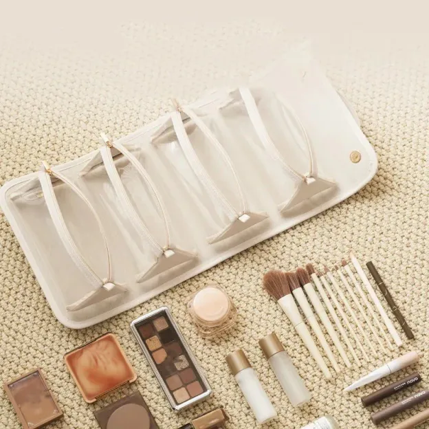 ✈️Travel Essentials👍 - 🔥Leather Waterproof Removable Foldable Cosmetic Bag