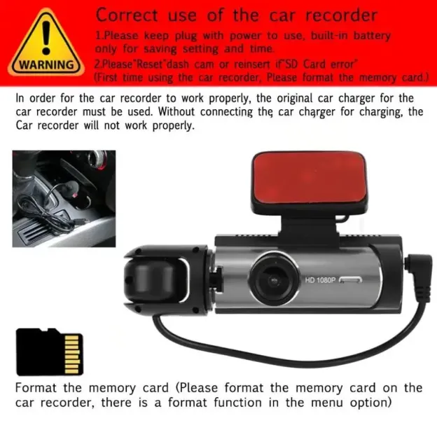 Front & Rear Dash Cam