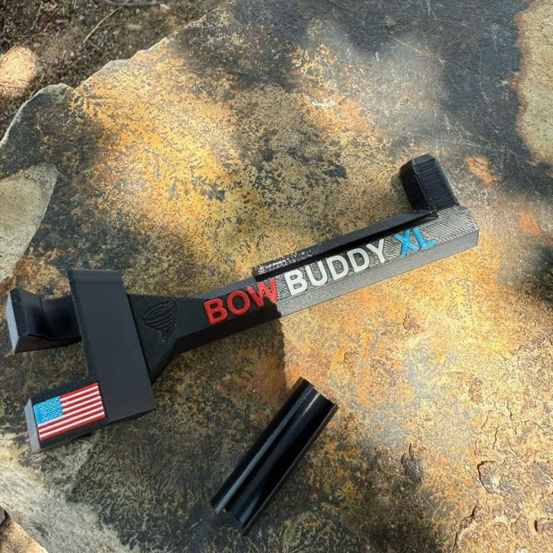 Twist-On 2.0 “XL” Bow Buddy – Nearly Universal Bow Hanger for Trucks & SUVs - Printed from ASA will not melt/warp– Spacer Ring Included | 20% Stronger | Quick No-Tool Install