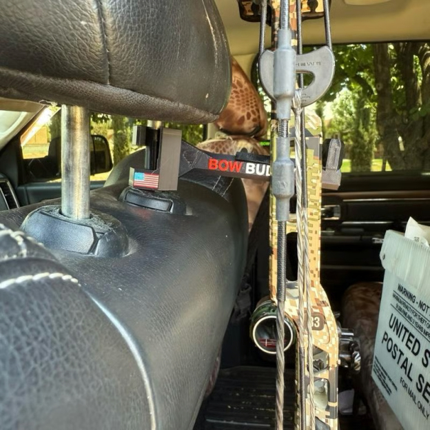 Twist-On 2.0 “XL” Bow Buddy – Nearly Universal Bow Hanger for Trucks & SUVs - Printed from ASA will not melt/warp– Spacer Ring Included | 20% Stronger | Quick No-Tool Install