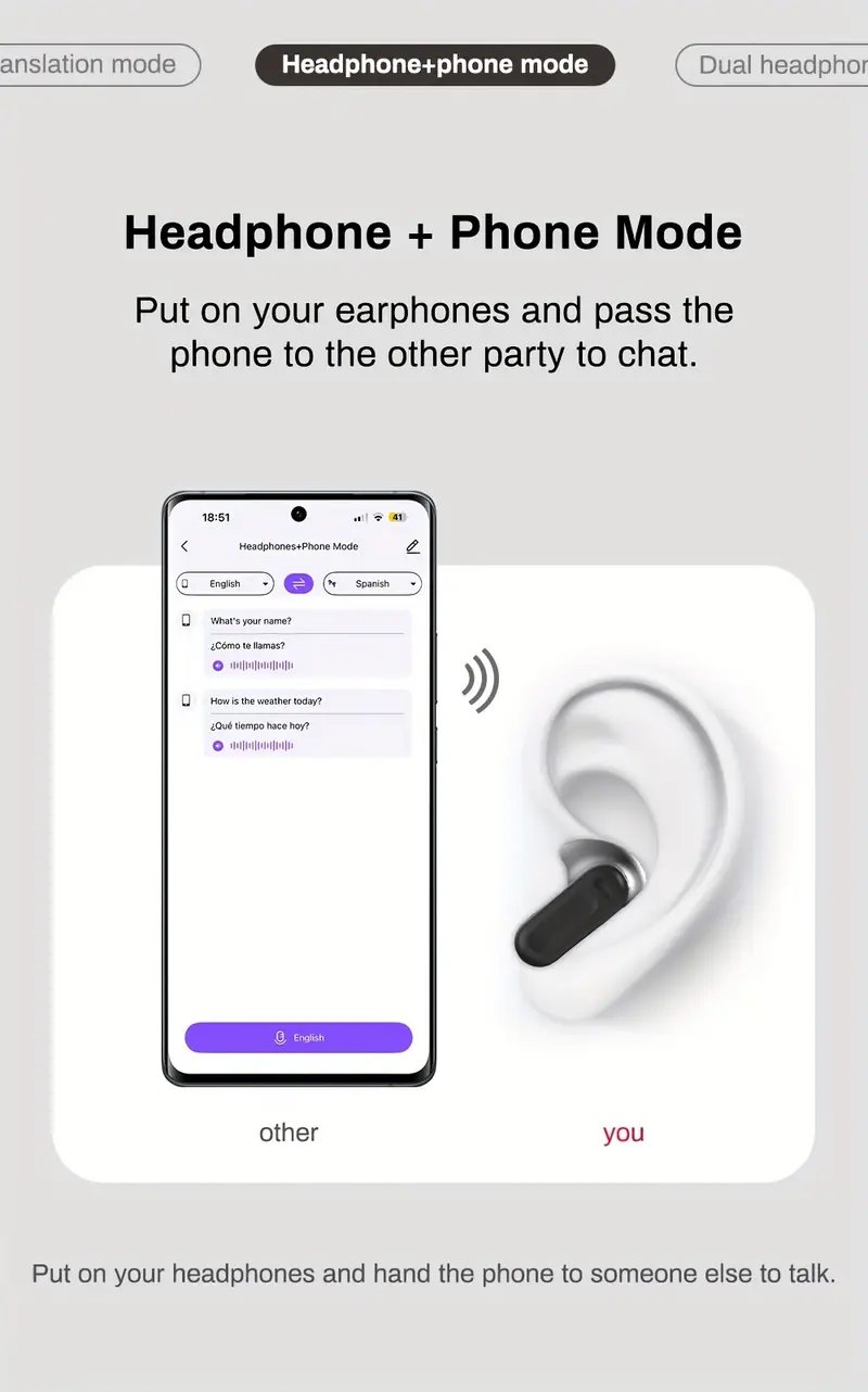 htc ne20 tws auriculares inal&aacute;mbricos con traducci&oacute;n 6.0, 134 idiomas   real para deportes, running y  , est&eacute;reo hifi Detalles del producto 1