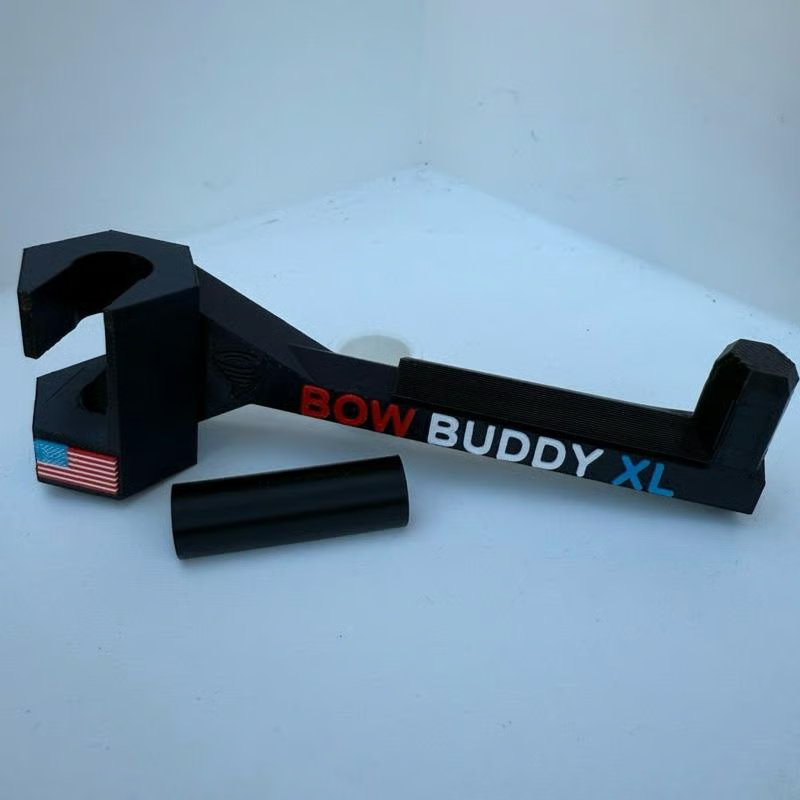 Twist-On 2.0 “XL” Bow Buddy – Nearly Universal Bow Hanger for Trucks & SUVs - Printed from ASA will not melt/warp– Spacer Ring Included | 20% Stronger | Quick No-Tool Install