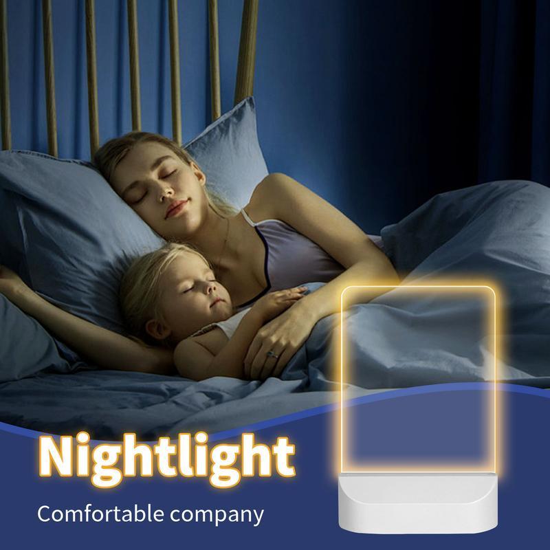 Creative Rewritable Acrylic LED Message Board - （come with 7 Pens）