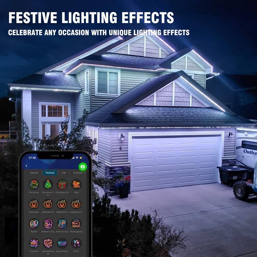 🔥HOT SALE - 49% OFF🔥- Smart Rainbow LED Permanent Outdoor Light - Smartlight 🎁