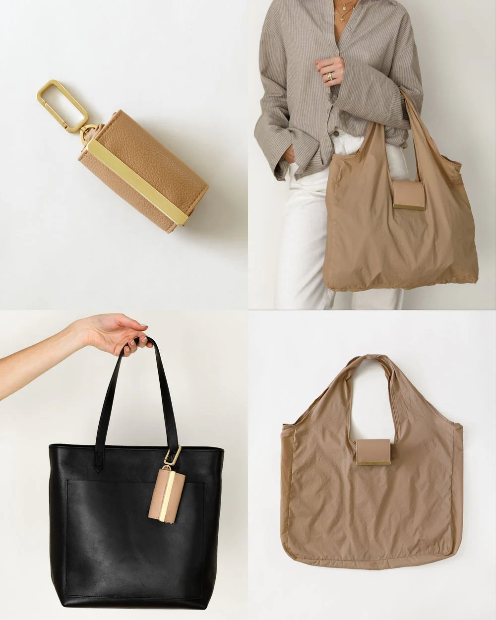 👜 Keychain Tote Bag | Compact & Expandable for On-the-Go Convenience
