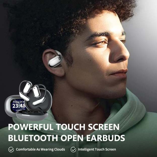 True Powerful Bluetooth 5.4 Open Ear Earbuds, IPX5 Waterproof - Buy 2 Free Shipping