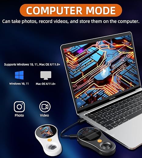 ✨LAST DAY ONLY 49% OFF🔥 Handheld Digital Microscope PortablePocket Microscope 2-nch Screen