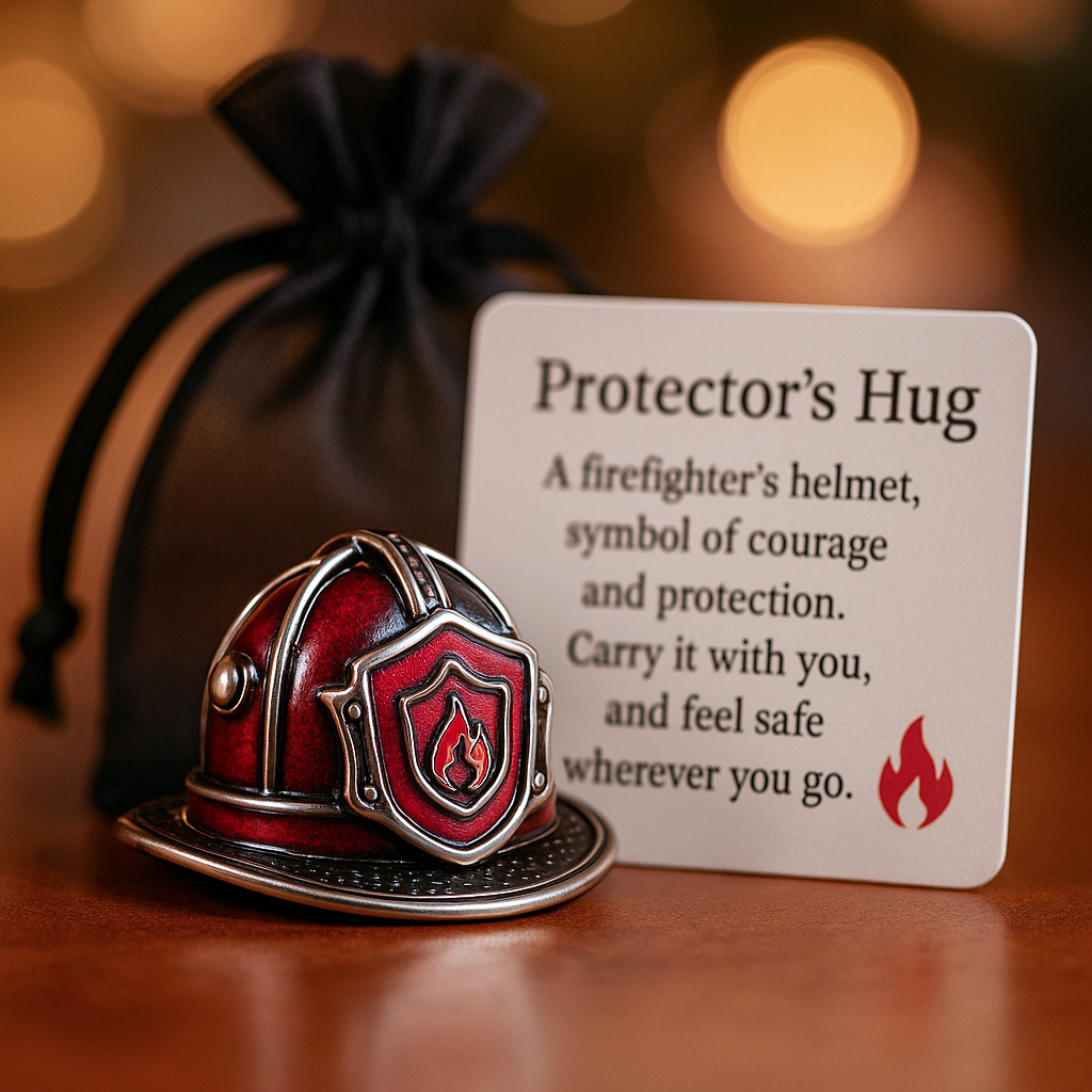 Firefighter Helmet Pocket Hug
