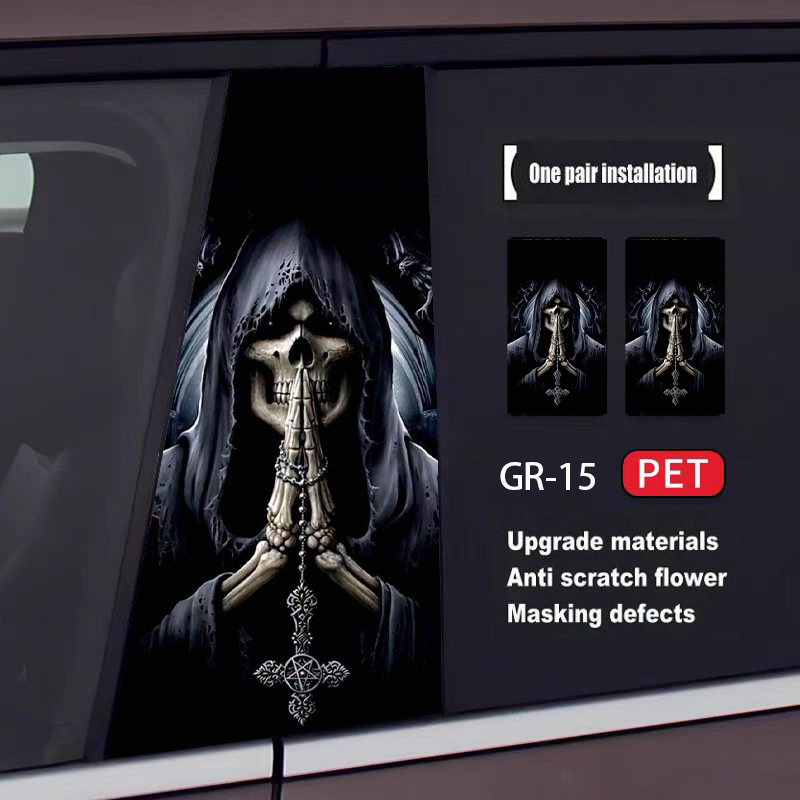 Skull Series Car Door Sticker(2pcs)