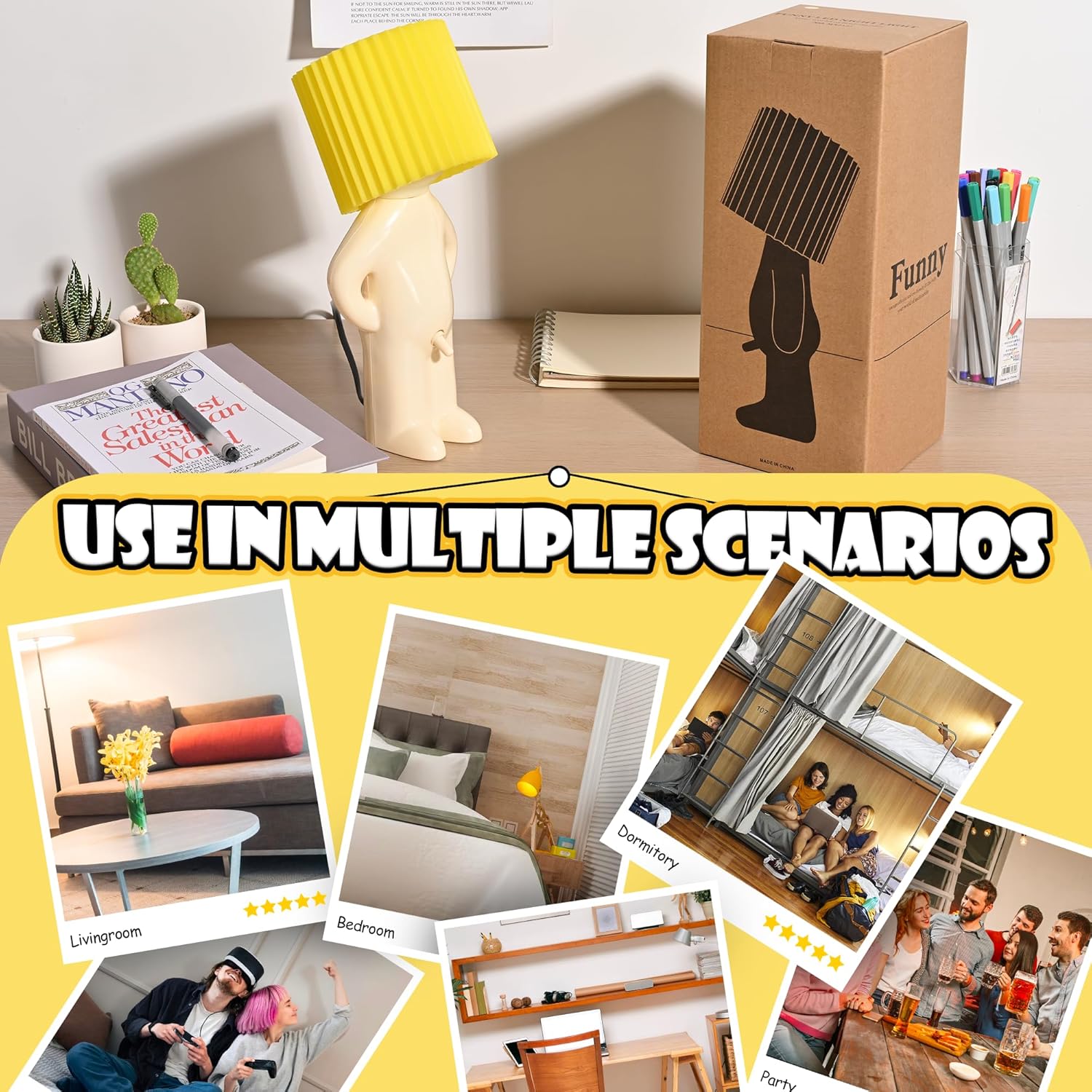 Naughty boy desk lamp