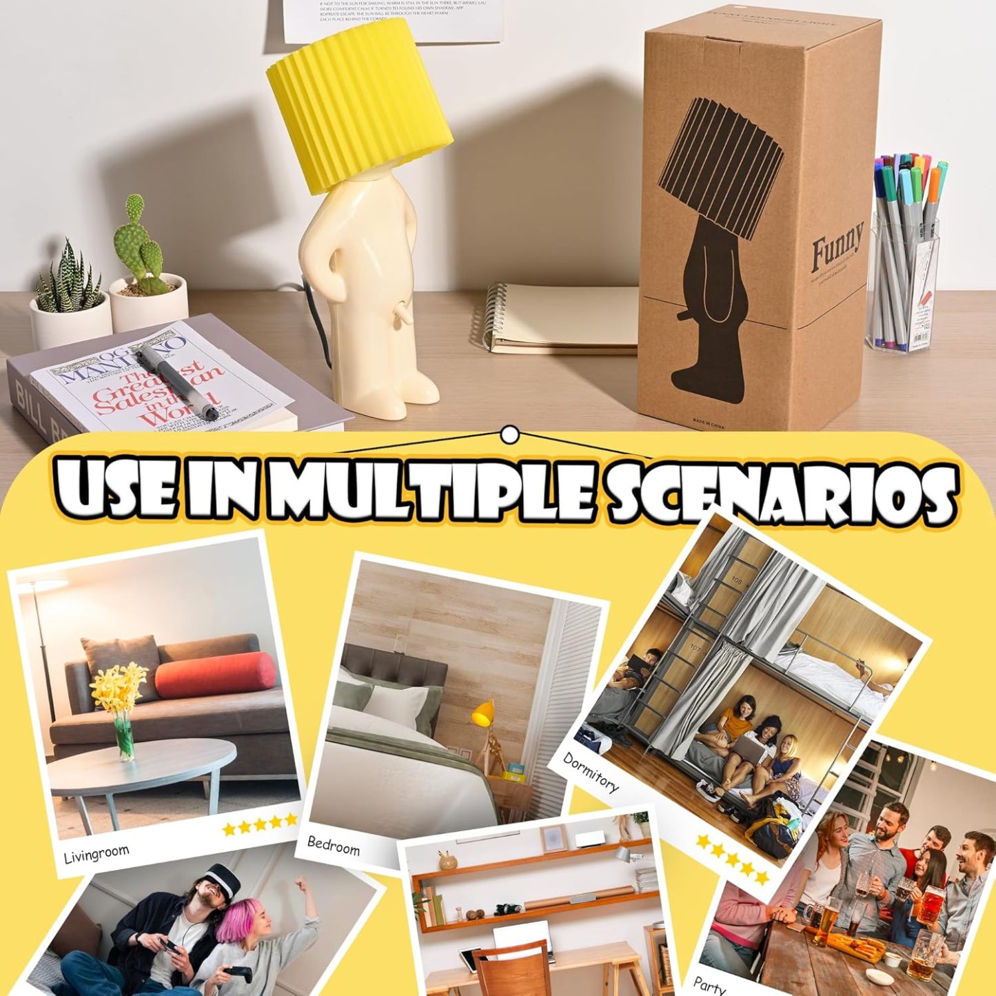 Naughty boy desk lamp