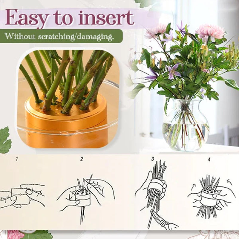 Spiral Ikebana Stem Holder