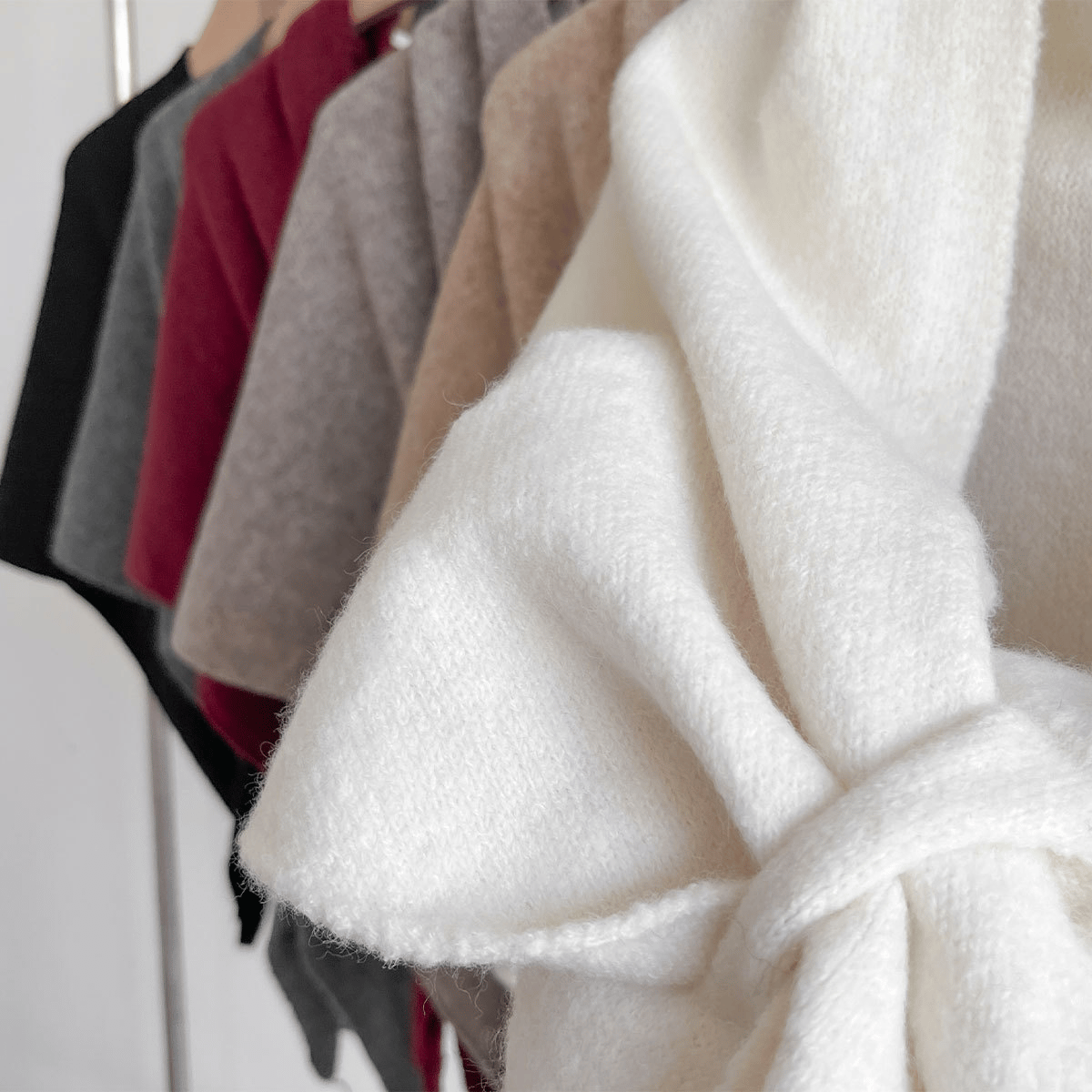 🔥HOT SALE - 49% OFF🔥 - Women's Solid Color Scarf🍁 Casual Soft Comfortable Shawl for Daily Wear