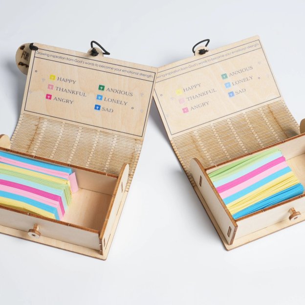 🔥HOT SALE - 49% OFF🔥 - ✝️Handmade Wooden Bible Verses Box - Daily Bible Verses (🎁 A Reminder of God's Words💖)