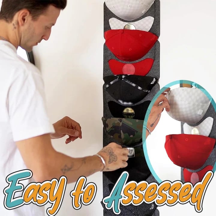 Hanging Multi-Pocket Hat Organizer Holder