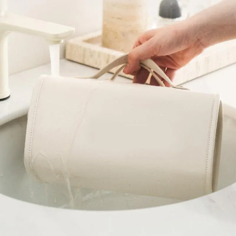 ✈️Travel Essentials👍 - 🔥Leather Waterproof Removable Foldable Cosmetic Bag