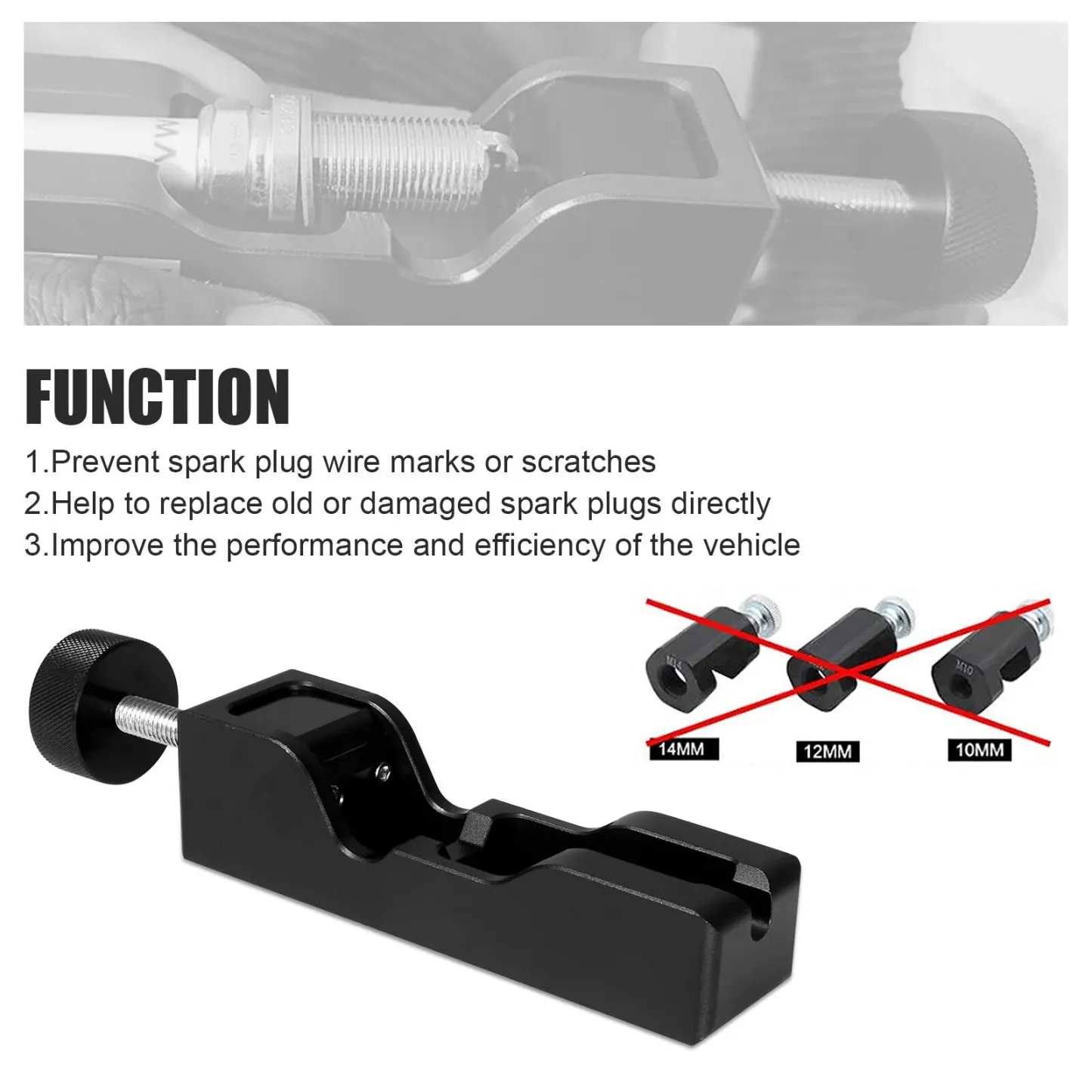Universal Spark Plug Gap Caliper Tool For Most 10mm 12mm 14mm 16mm Spark Plugs