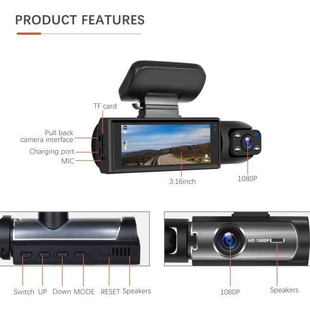 Front & Rear Dash Cam