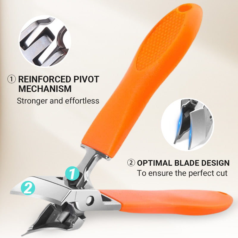 Wide Jaw Splash-proof Angled Nail Clippers