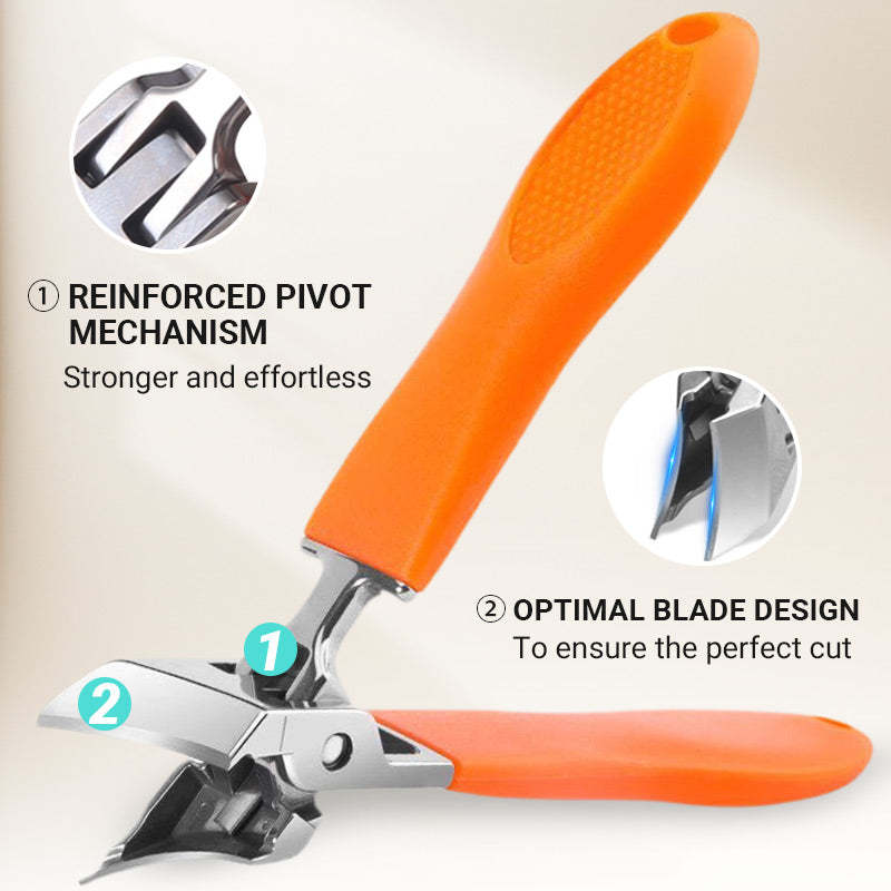 Wide Jaw Splash-proof Angled Nail Clippers