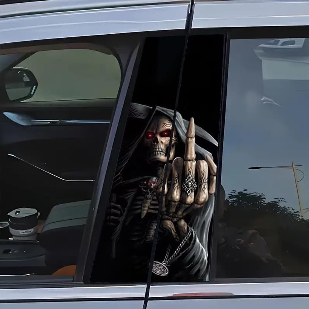 Skull Series Car Door Sticker(2pcs)