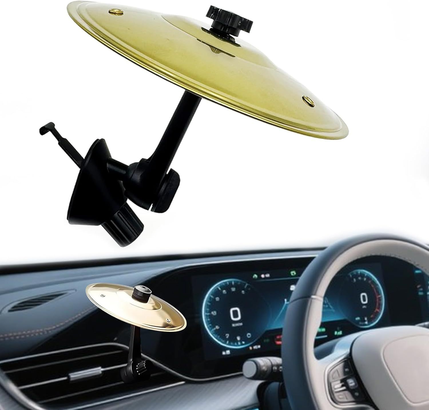 🔥HOT SALE - 49% OFF🔥🎶 Make Your Driving More Fun - Car Crash Cymbal Air Vent 🚗