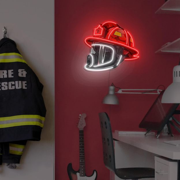 🧑‍🚒Firefighter Helmet Neon Sign🎁