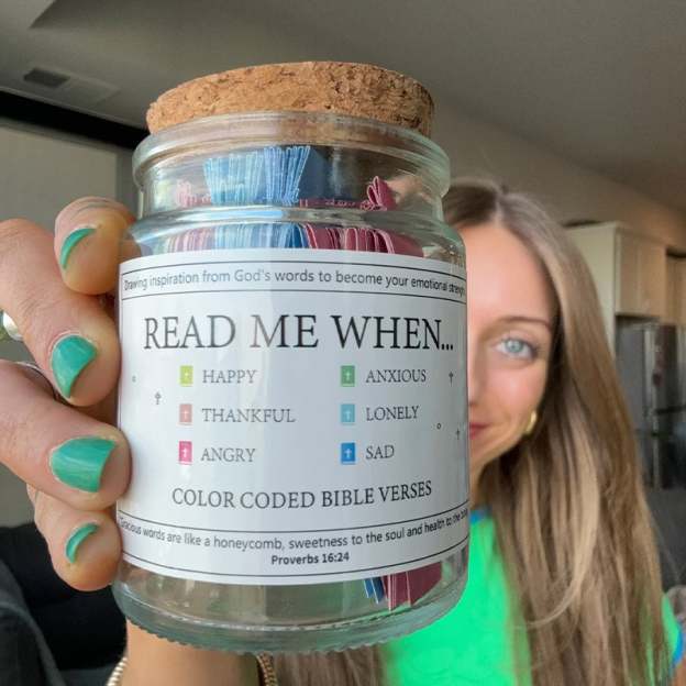 🔥HOT SALE - 49% OFF🔥 - ✝️Handmade Wooden Bible Verses Box - Daily Bible Verses (🎁 A Reminder of God's Words💖)