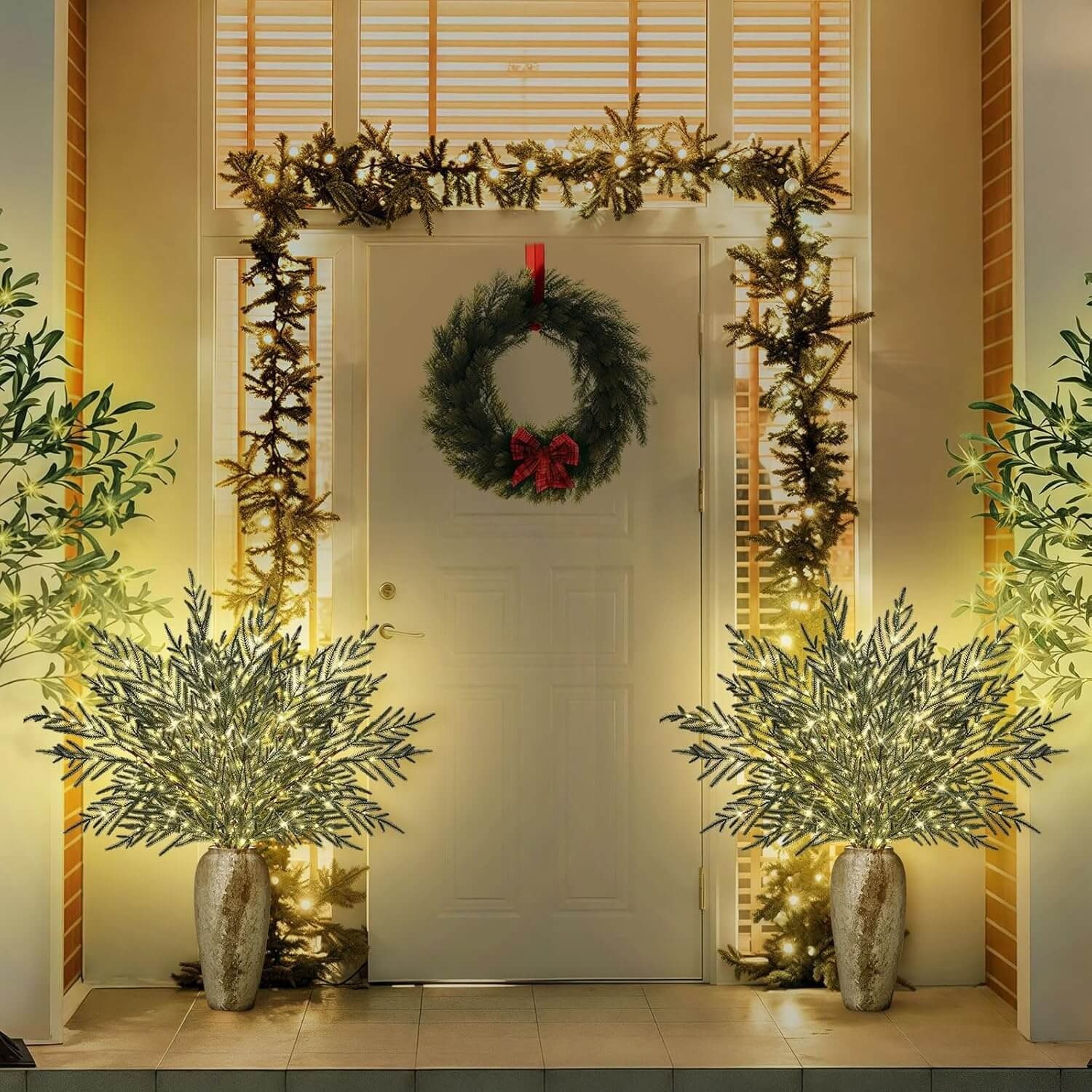 🔥HOT SALE - 49% OFF🔥-🎄 35" Christmas Lighted Norfolk Pine Branches