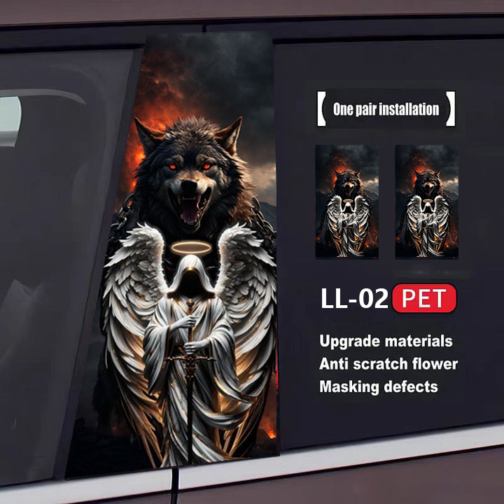 Skull Series Car Door Sticker(2pcs)