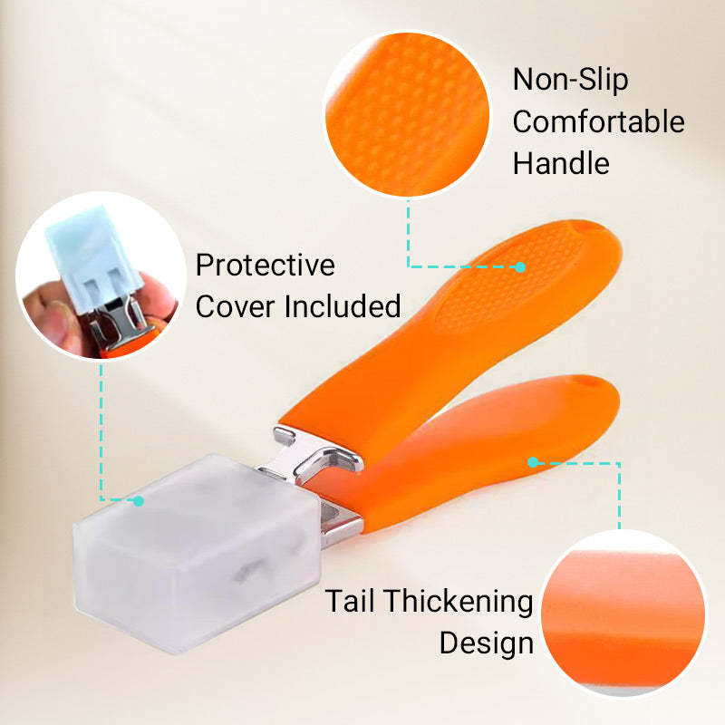 Wide Jaw Splash-proof Angled Nail Clippers