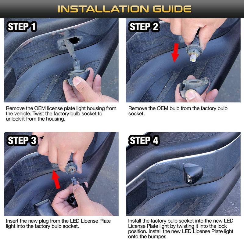 🔥LAST DAY 49% OFF -🚗💡Super Bright 36-Piece LED License Plate Light Kit