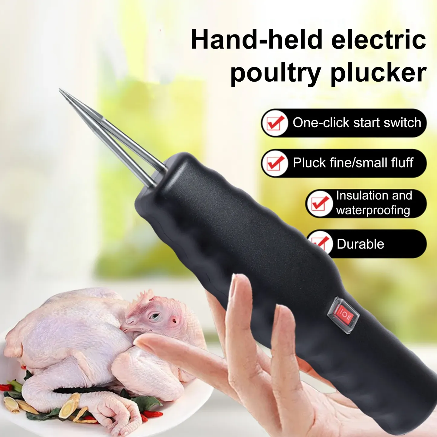 🔥49% OFF - Plug-in Electric Quick Chicken Plucker