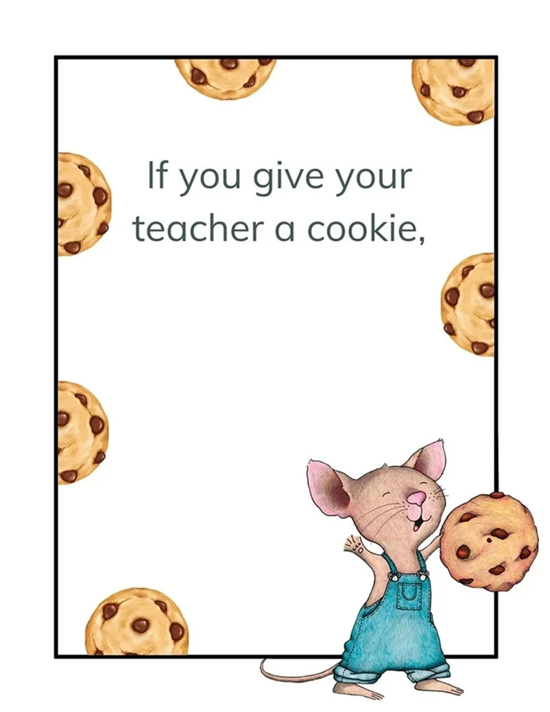 "IF YOU GIVE YOUR TEACHER A COOKIE"🍪📚 Gift Book