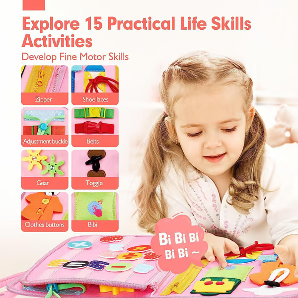 🔥Clearance Sale - 49% OFF🔥 Toddler Busy Board | Preschool Learning Activities | Gift for Kids🎁