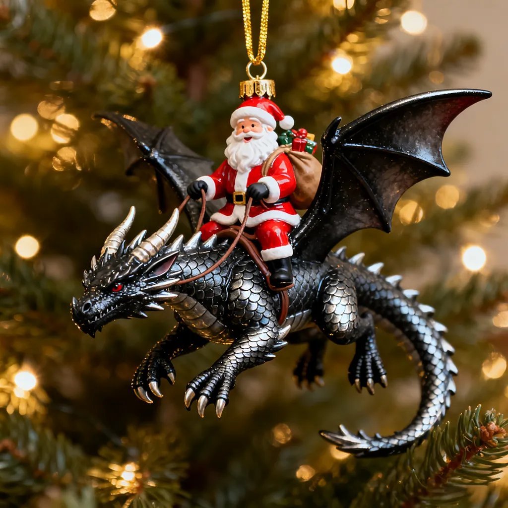 🔥HOT SALE - 49% OFF🔥🎄Santa’s Dragon Riders Ornament Collection