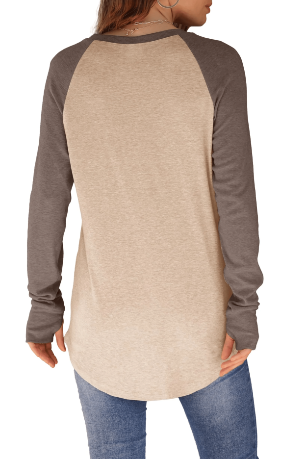 🔥HOT SALE - 49% OFF🔥- Womens Long Sleeve Thumb Hole Shirts Tunic Tops to Wear with Leggings