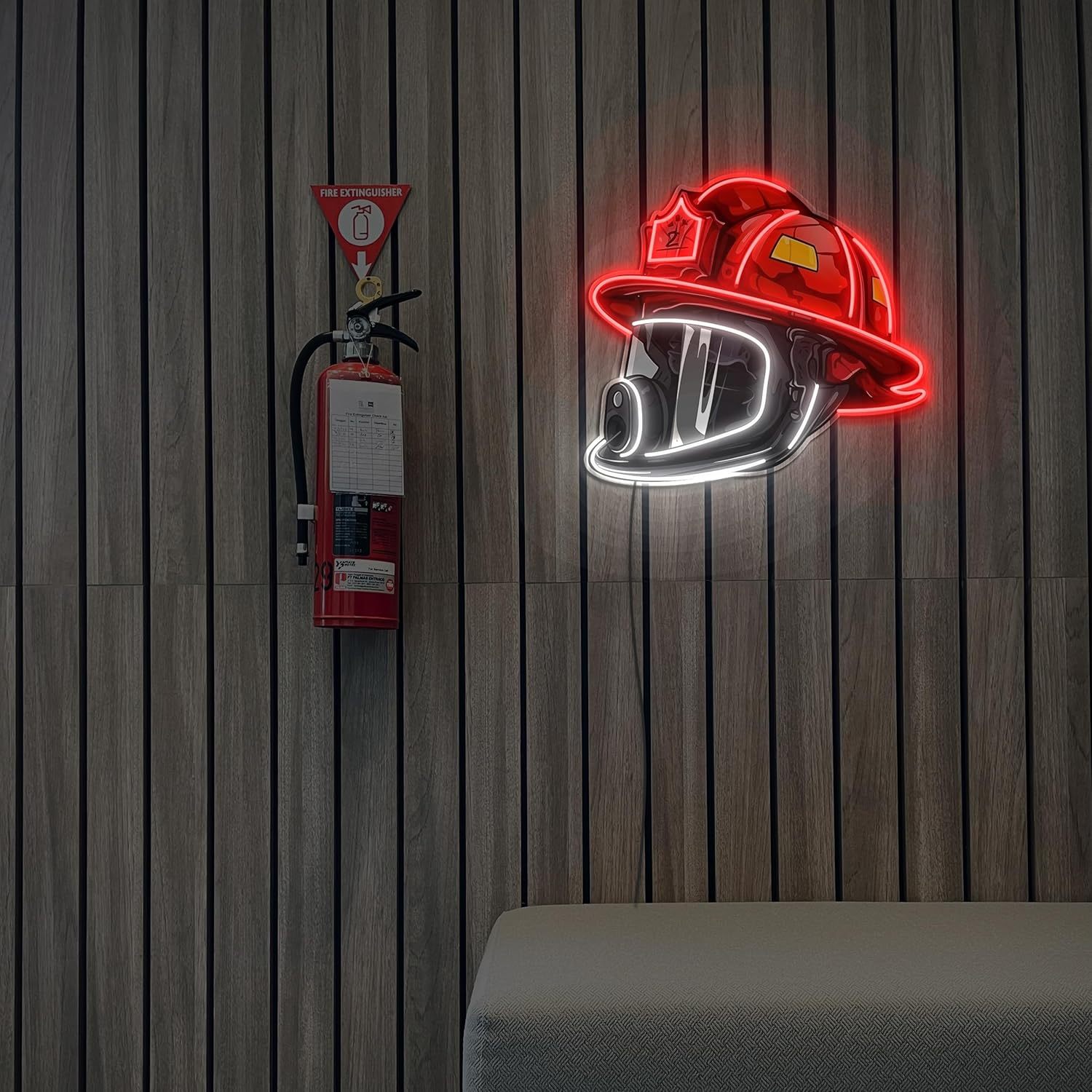 🧑‍🚒Firefighter Helmet Neon Sign🎁